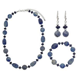 The Skyline Collection Big and Bold Sodalite Beaded Jewelry Set